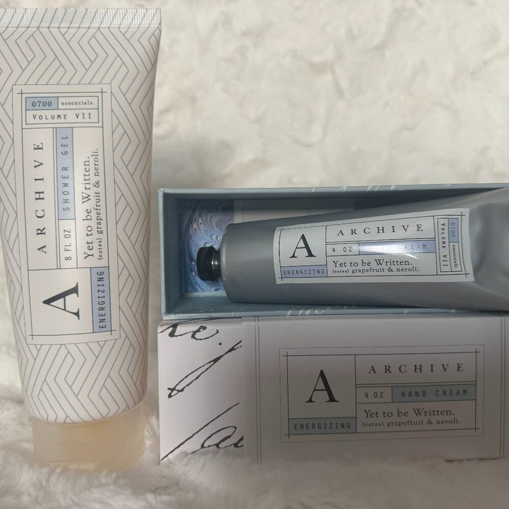 Archive Yet to Be Written Shower Gel & Hand Cream-Brand new sealed